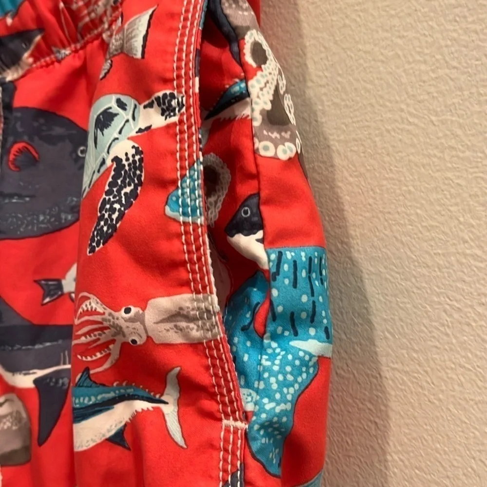 GAP - boys swim trunks, bathing suit.  Shark / fish print.  Size boys XL